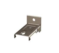 Soportes de montaje de riel de cortina para pared y techo, 30 unidades, color champán, código de un solo lado, accesorios de instalación resistentes, ideales para decoración del hogar y tratamientos