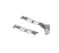 Soportes de montaje en riel de cortina para instalación de techo de pared, 50 unidades, color blanco, doble código superior, accesorios de riel de cortina resistentes para decoración del hogar