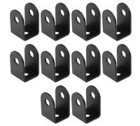 Soportes de Montaje en U, Pack de 10, Abrazaderas en U para Paneles de 1 pulgada, Soportes en Forma de U para Puertas, Tabiques, Postes, Conexión de Varios Elementos