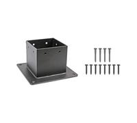 Soportes de montaje negros resistentes a la corrosión para cercas de cubierta seguras y estructuras exteriores. Durabilidad De Soportes de estructura de jardín