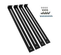 Soportes de montaje para gabinete: juego de soporte para cajón inferior 4X, kit de hardware de sujeción resistente, paquete completo de ensamblaje de tornillos | Piezas de repuesto para reparación de