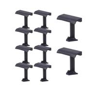 Soportes de montaje para panel solar, soporte de rejilla fotovoltaica para techo, clip de barro de agua de drenaje multilugar, juego de 10 piezas + 30 mm de grosor de componentes, abrazadera de