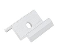 Soportes de montaje para paneles solares, bloques intermedios de aluminio, bloque de montaje para riel fotovoltaico de panel solar, para jardín exterior, techo, suelo, remolques