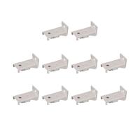 Soportes de montaje universales para rieles de cortina, construcción de metal reforzado, fijaciones laterales, montaje en pared, ganchos de cortina para colgar en la ventana, soportes de montaje