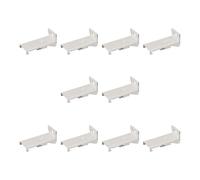 Soportes de montaje universales para rieles de cortina, construcción de metal reforzado, fijaciones laterales, montaje en pared, soportes de montaje de riel de metal