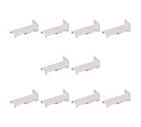 Soportes de montaje universales para rieles de cortina, construcción de metal reforzado, fijaciones laterales, montaje en pared, soportes de montaje de riel de metal