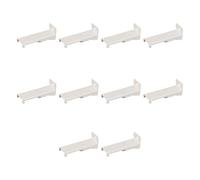 Soportes de montaje universales para rieles de cortina, construcción de metal reforzado, fijaciones laterales, montaje en pared, soportes de rieles montados en la pared