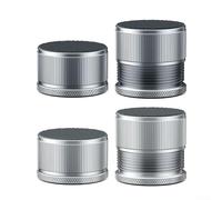 Soportes de muebles de altura ajustable hechos de aleación de aluminio, para una gestión eficaz del espacio (2 piezas plateadas)