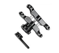 Soportes de navegación Soporte Teléfono para Bicicleta Motocicleta con Cabeza Esférica 25 Mm Antirrobo Doble Toma para Brazo Aleación De Aluminio, Abrazadera Montaje 9 Cm