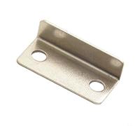 Soportes de pared de metal en forma de L, 10 piezas de soportes de esquina de acero para cajones, estanterías, estantes de cocina, montaje en pared externa con diseño de agujero para colgar