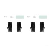 Soportes de pared elegantes y funcionales para regleta de alimentación que incluyen 2 juegos para ayudarte a ahorrar espacio mientras mantiene la electrónica al alcance (negro)