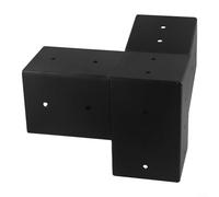 Soportes de pared inclinados multiusos para pérgola con herrajes para soporte para porche de 4 x 4 pulgadas y estructuras de madera de glorieta (izquierda 15°)