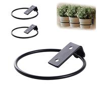 Soportes de pared para estantes, Soportes de pared for plantas, soportes de metal for estantes, juego de 3 estantes flotantes(135Mm*110Mm)