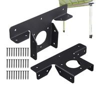 Soportes de pérgola resistentes - Soportes de esquina de metal para pérgola, soportes de extensión de 3 vías | Soportes de esquina robustos, 2 piezas ajustables para soporte de poste de pérgola