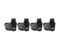Soportes de pie de plástico para patas de tienda de campaña de 21 x 21 mm, compatible con tubo cuadrado, juego de 4 para base de cenador que proporciona estabilidad y protección del suelo