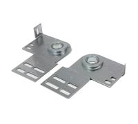 Soportes de Placa de Extremo de Puerta de Garaje,Soporte de Resorte de TorsióN, 9,5 cm, Acero para Rieles de 5,1 cm - Puertas de Madera o Acero(1 Par)