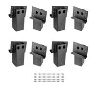 Soportes de plataforma angulares compuestos VEVOR para madera de 88,9 x 88,9 mm (3,5 x 3,5 pulgadas) (8 unidades)