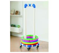 Soportes de PVC for Cuerdas de aro, Carrito de Almacenamiento móvil for aro de Fitness, estantes organizadores de Equipos Deportivos, Estante for Gimnasio, Garaje, Parque Infantil(50cm)