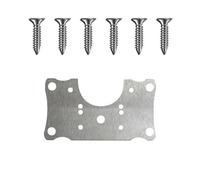 Soportes de reparación para bisagras de acero inox Stainless Steel Hinge Repair Plate 9x9cm 9x5cm With Screws(9cmx5cm 1pc)
