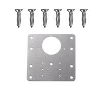 Soportes de reparación para bisagras de acero inox Stainless Steel Hinge Repair Plate 9x9cm 9x5cm With Screws(9cmx9cm 1pc)