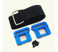 Soportes de retención de batería de aluminio azul para Traxxas Maxx Slash Sledge 9628