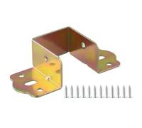 Soportes de riel de cama en forma de U, acero laminado en frío, galvanizado, estabilidad mejorada, plata y oro, 32 mm, 35 mm, 40 mm, fácil de instalar para montaje de marco de cama de madera