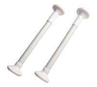 Soportes de soporte ajustables para fregadero de cocina, patas de montaje inferior de acero inoxidable, 30-80 cm, blanco y negro, 2 piezas (50-80 cm, blanco)