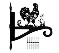 Soportes De Soporte - Decoración De Percha De Metal, Perchas De Montaje En Pared Silueta | Ganchos De Pared Decorativos De Hierro, Decoración Rústica Para El Hogar Para Plan