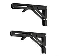 Soportes de soporte plegables de acero inoxidable con un diseño resistente para soluciones prácticas en tu hogar (8 pulgadas)