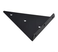 Soportes de soporte triangulares resistentes montados en la pared e invisibles para mejorar la estética (negro, 170 mm)