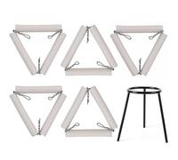 Soportes de trípode de arcilla resistentes a altas temperaturas, 5 soportes de metal para crisoles, perfectos para experimentos de química, uso en laboratorio y cerámica