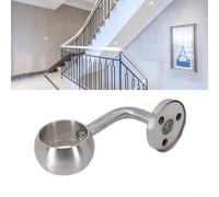 Soportes de tubo redondo, varillas de acero inoxidable de 90°, para pasamanos de escalera con acabado cromado pulido (42 mm)