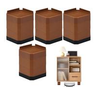 Soportes elevadores para muebles, 4 unidades, bloque de elevación para | Soporte elevador de bancos para cama, sofá, librería, silla frigorífico, lavadora, casa dormitorio
