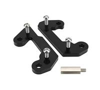 Soportes Elevadores para Reposapiés, Accesorio de Aleación de Aluminio, Repuesto para NIJIA 400 2018-2021 - Posición Cómoda, Alta Resistencia, Estilo Deportivo (negro)