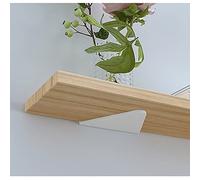 Soportes en Pared, 2x Soporte De Estante Flotante De Metal, Escuadras Baldas en Pared Pesada, Soporte De Estantería Decorativa Diy, Soporte De Tablero De Andamio-17x13cm,White-14x13cm/5.5*5.1in