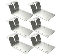 Soportes en T para madera, acero resistente | Soporte vertical de montaje en T | para agricultura al aire libre, jardinería, valla, patio, carpintería, reparación del hogar