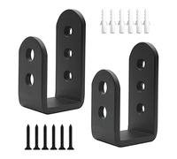 Soportes en U de barricada para puerta, soportes de puerta de seguridad, refuerzo de puerta de garaje para tableros de 2 x 4