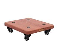 Soportes for altavoces de piso/escritorio, plataforma de soporte de base de altavoz de subwoofer con rueda for pies de aislamiento de audio, escucha mejorada ( Color : Brown , Size : 25*35*9.5cm )