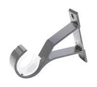 Soportes for postes de cortina hierro 4 piezas | Abrazadera de soporte de barra, Clip de fijación de barra transversal, organizador de ganchos de pared(Black)