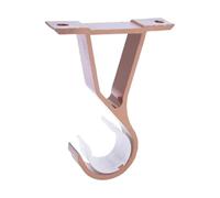 Soportes for postes de cortina hierro 4 piezas | Abrazadera de soporte de barra, Clip de fijación de barra transversal, organizador de ganchos de pared(Red)