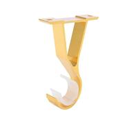 Soportes for postes de cortina hierro 4 piezas | Abrazadera de soporte de barra, Clip de fijación de barra transversal, organizador de ganchos de pared(Gold)