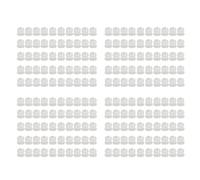 Soportes LED de 5 mm Soporte de montaje de plástico Hebilla plana Clips para diodos emisores de luz Juego de 200 piezas para equipos de instrumentos e iluminación interior y (Blanco)