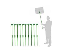 Soportes Ligeros para letreros de protesta, Postes de Lema de desfiles, Carteles de Advertencia con asa para Grandes Ceremonias, Venta, Voto, Deportes, Recogida en el Aeropuerto, Paquete de 10