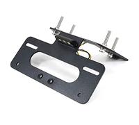 Soportes matrículas Moto Apto para Kawasaki ZX-10R ZX10R 2006-2007 Cola de Motocicleta ordenada Kit de eliminador de Fender Registro de matrícula. (Color : Black)