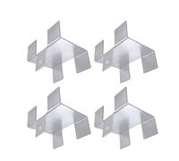 Soportes Metálicos de Vallas - Fijador Metálico Alta Resistencia Sin Taladro,4 Piezas Soporte Montaje para Paneles de Valla - Para Madera, Hormigón, Pérgola, Porche, Cancela, Exterior, Patio Trasero,