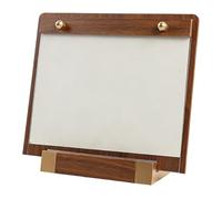 Soportes Papel Menús Mesa, Mini Portapapeles A5, Portapapeles Pequeños Base Madera, Soporte Exhibición Número Mesa, Letrero Madera Maciza for Restaurantes Hoteles(1pcs,Horizontal(A4))