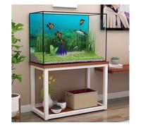Soportes Para Acuarios, Soporte Antideslizante Para Pecera, Soporte De Metal Para Pecera De Reptiles, Estante De Almacenamiento De Doble Capa, Para Uso En El Hogar, Dormitorio(White-B,50x40x50 cm)