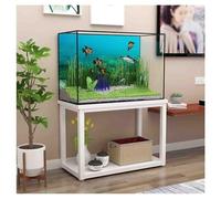 Soportes Para Acuarios, Soporte Antideslizante Para Pecera, Soporte De Metal Para Pecera De Reptiles, Estante De Almacenamiento De Doble Capa, Para Uso En El Hogar, Dormitorio(White-A,55x35x50 cm)