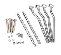 Soportes para alforjas de motocicleta, soporte resistente para Honda y para modelos Suzuki con estabilidad de conducción mejorada (plateado)