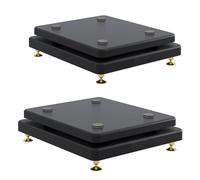 Soportes para altavoces, 2 unidades, soporte de aislamiento de subwoofer con clavos de cobre fijos para una mayor claridad de audio en el hogar, oficina, estudio de música
